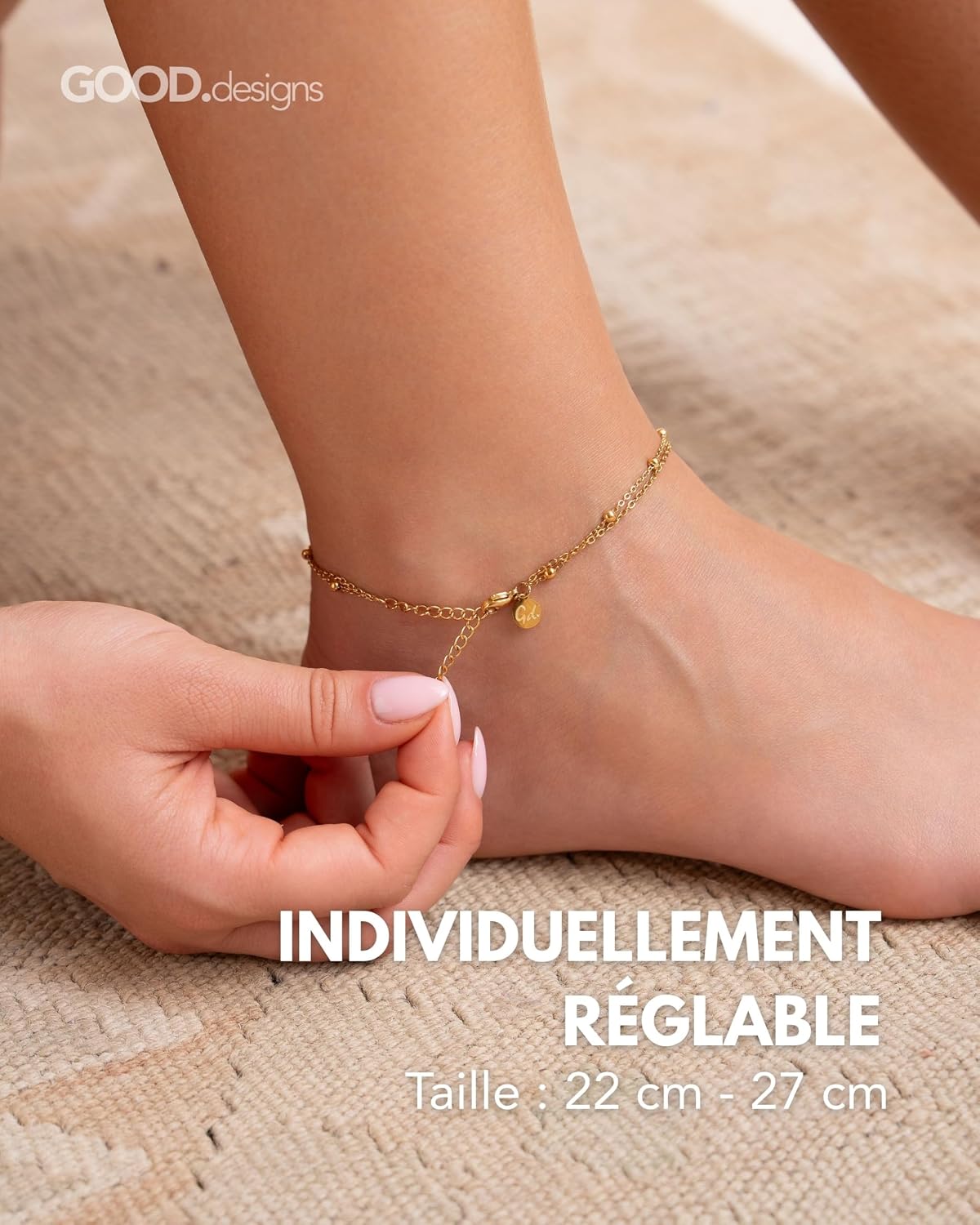 Detalle 2 de GD GOOD.designs Bracelet cheville 22-27 cm