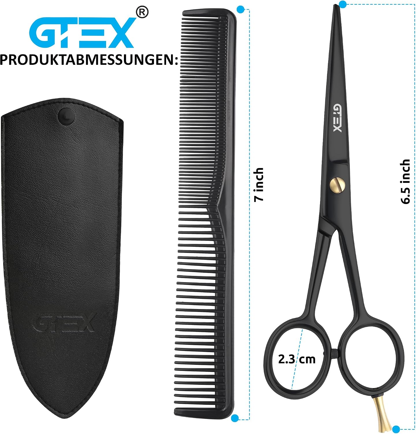 Thumbnail 5 de GTEX Friseurschere 6,5 Zoll Profi Haarschneideschere