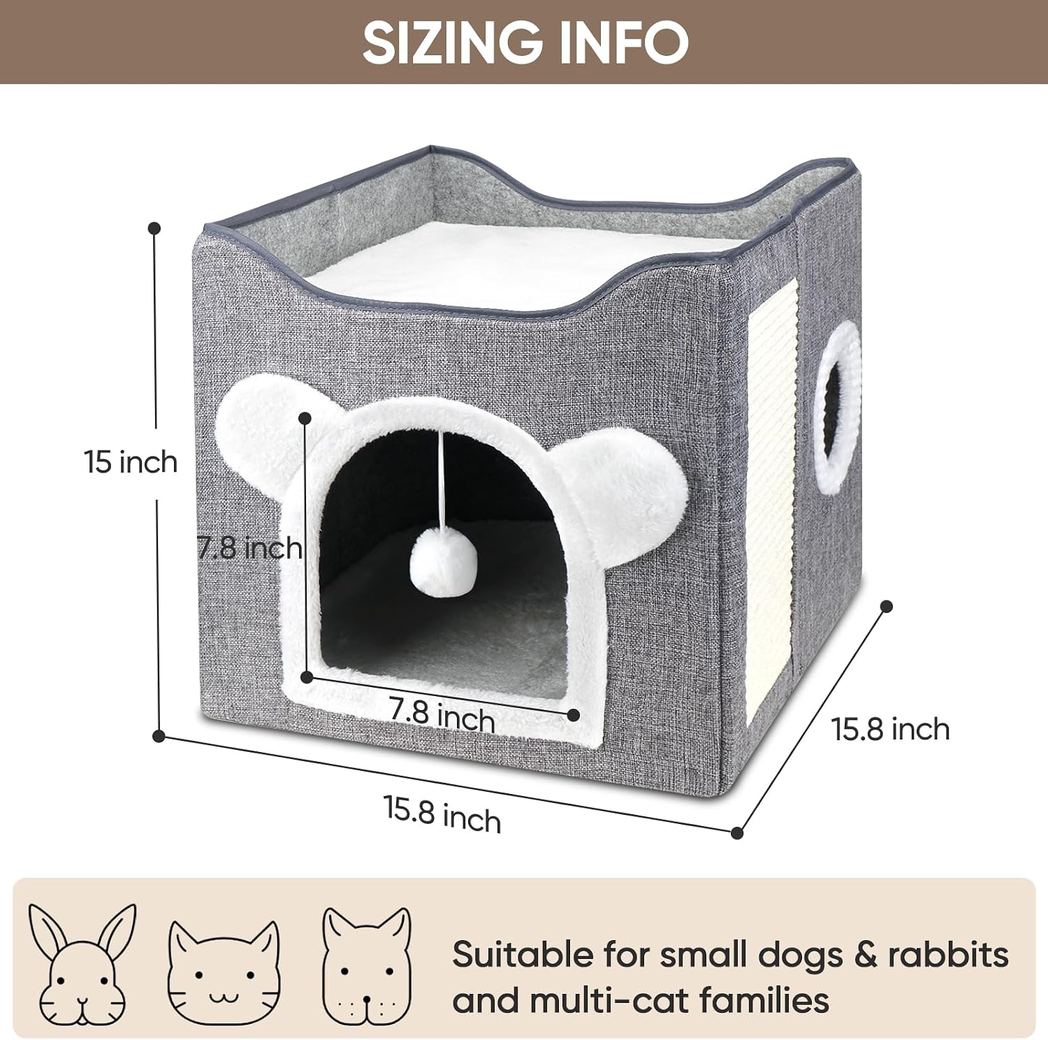 Thumbnail 3 de Furjoy Katzenbett faltbar 15.8in