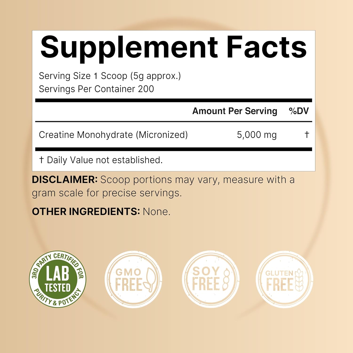 Detalle 2 de NatureBell Creatine Monohydrate Powder, 200 Servings