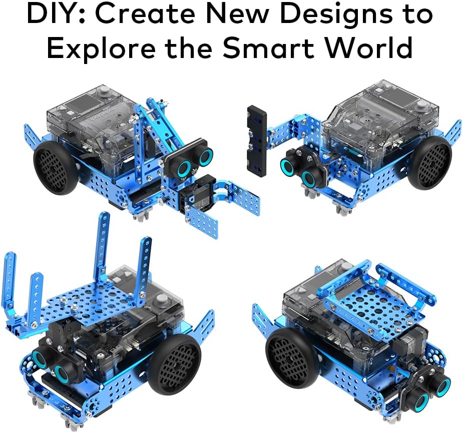 Detalle de Makeblock Modulo Aggiuntivo 3 in 1 Smart World per mBot2: braccio, trasportatore e robot di rilevamento