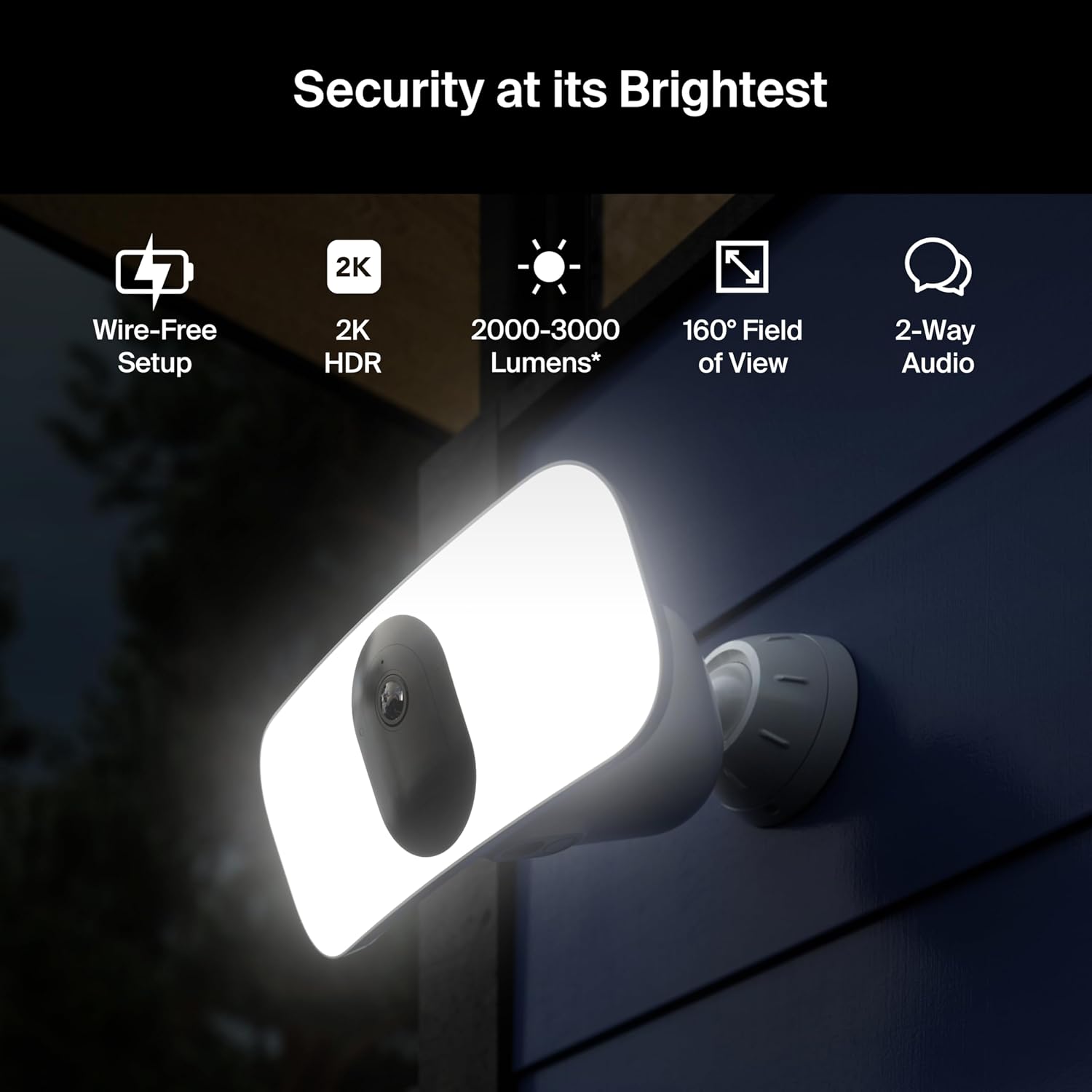 Detalle de Arlo Wireless Floodlight Security Camera 2K HDR