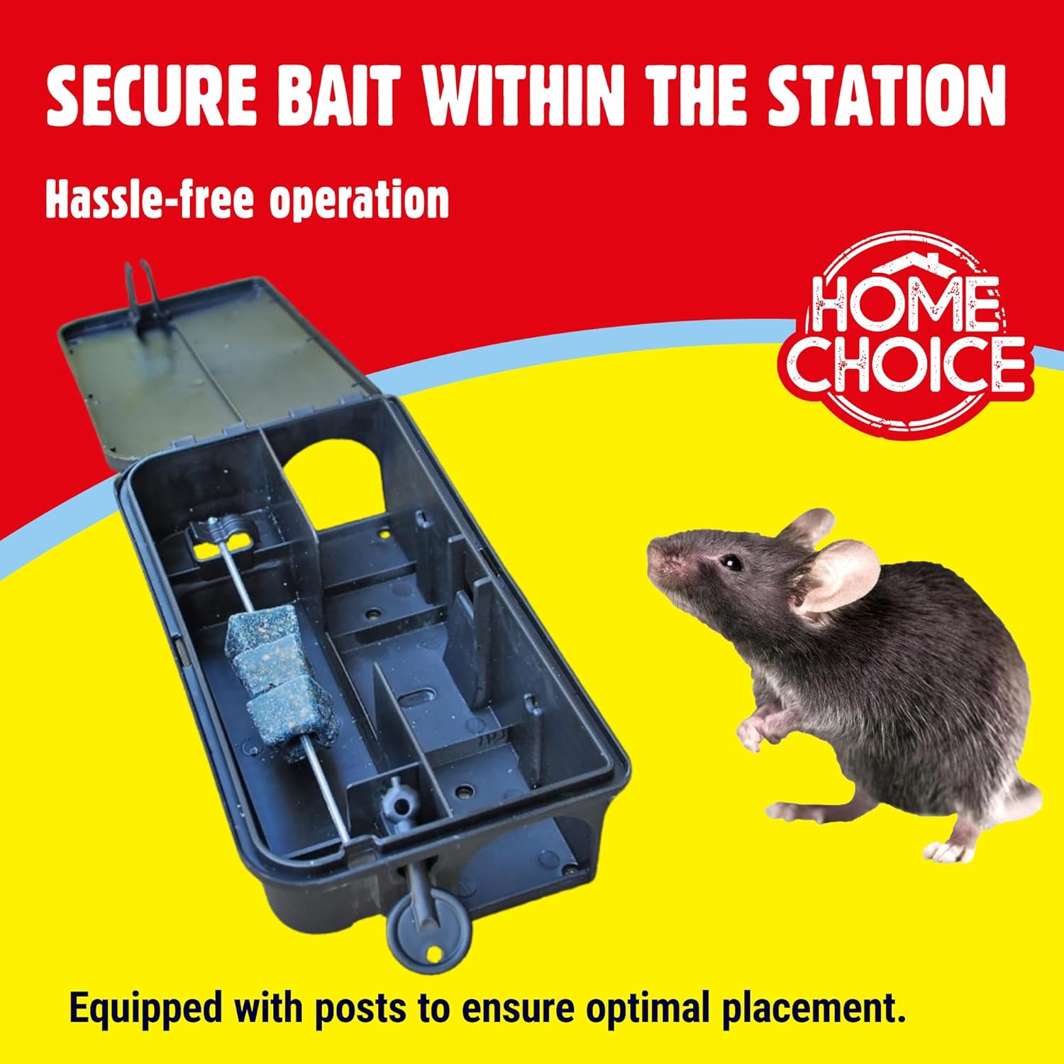 Detalle de The Big Cheese Rat & Mouse Bait Station: Reusable, Lockable & Weather-Proof
