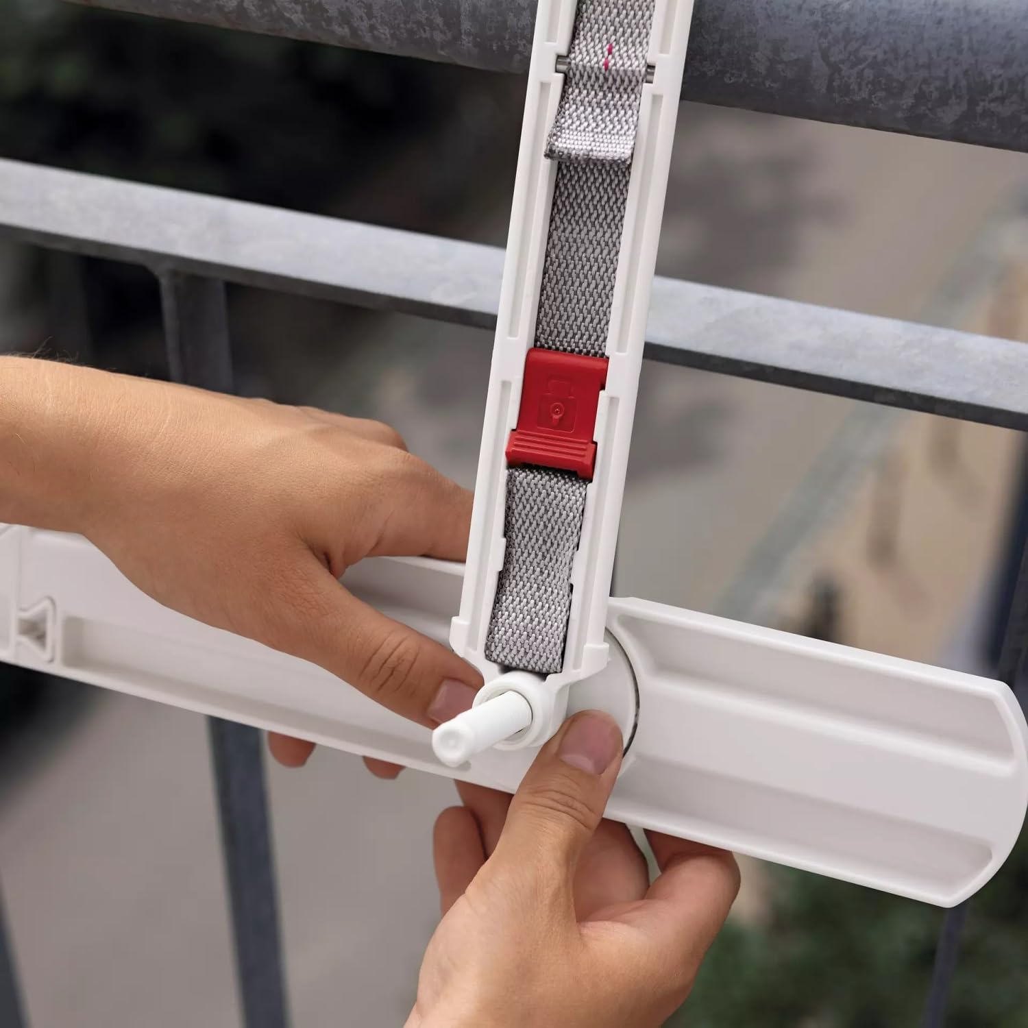 Detalle de LECHUZA Accessorio supporto per barattolo per Balconera 80/100, bianco