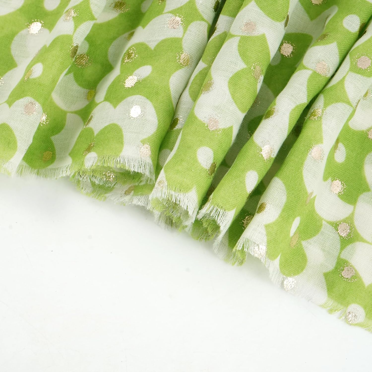 Thumbnail 3 de DAMILY Écharpe légère femme en coton fin et tulle, motif floral – wrap, châle et foulard