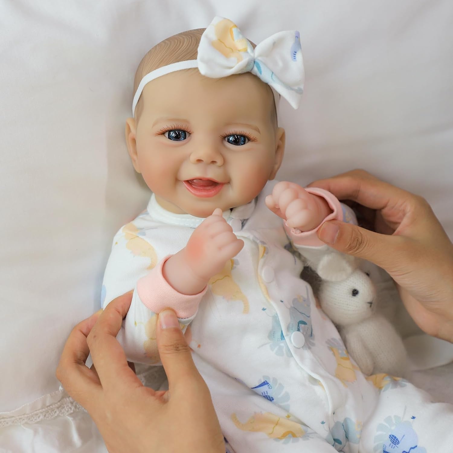 Thumbnail 4 de SCOM Baby Doll Girl, 18-Inch Realistic Soft Body Doll with Accessories