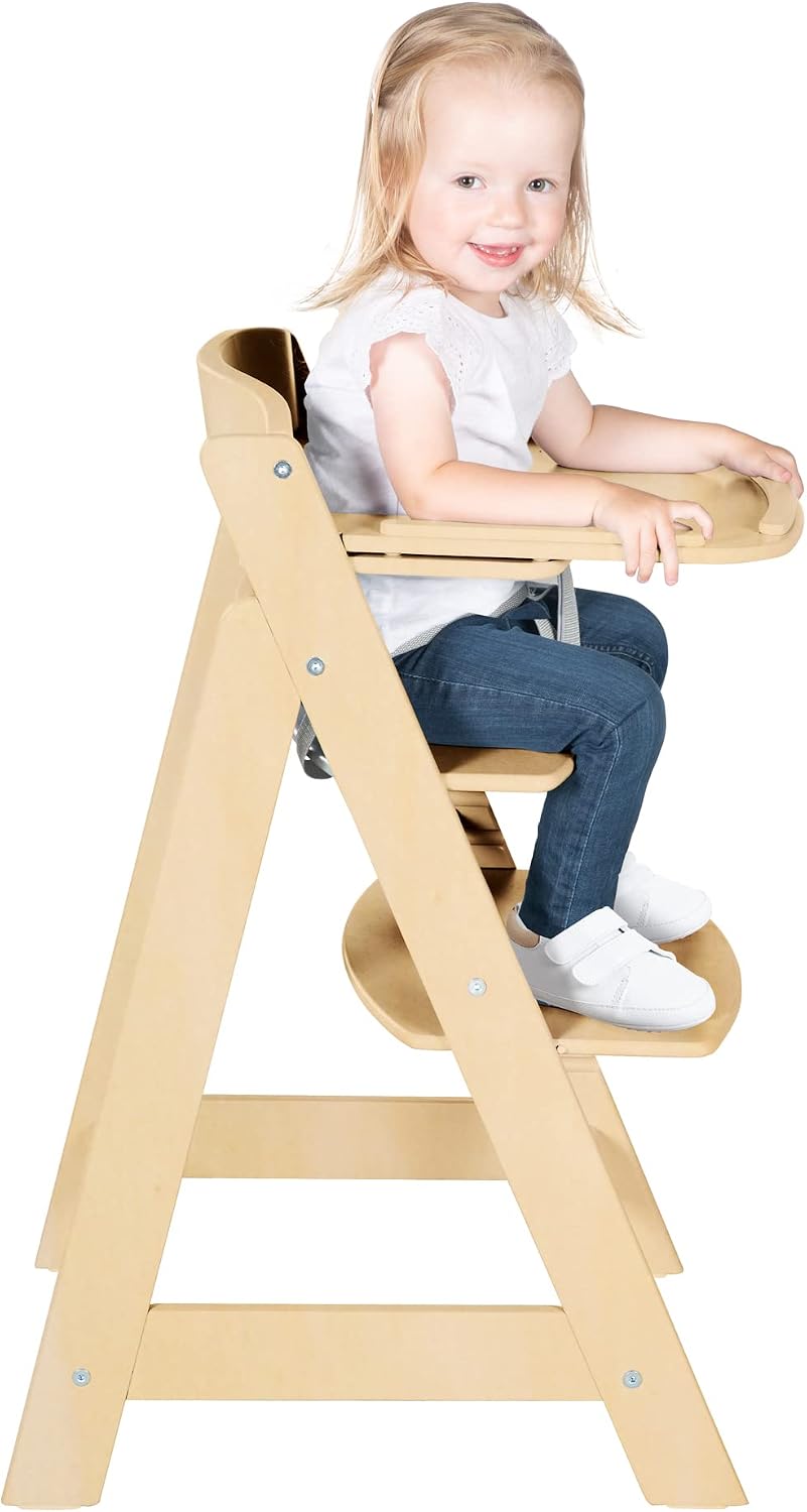 Detalle de roba 0075NL eetblad voor Sit Up Flex-kinderstoel, afneembaar houten blad