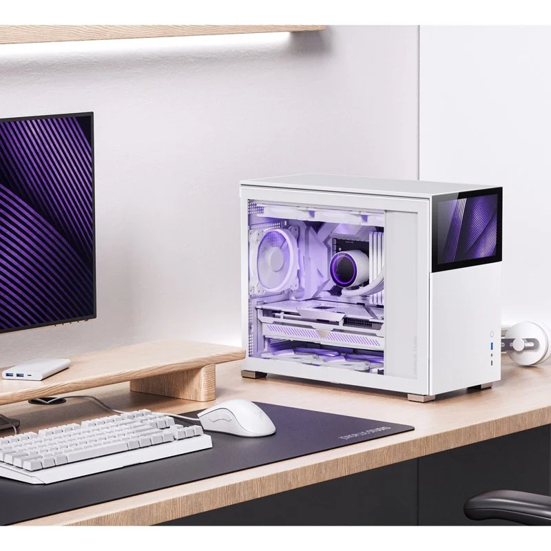 Detalle de Jonsbo D31 STD Caja ATX con cristal templado USB 3.2 Blanco 🖥