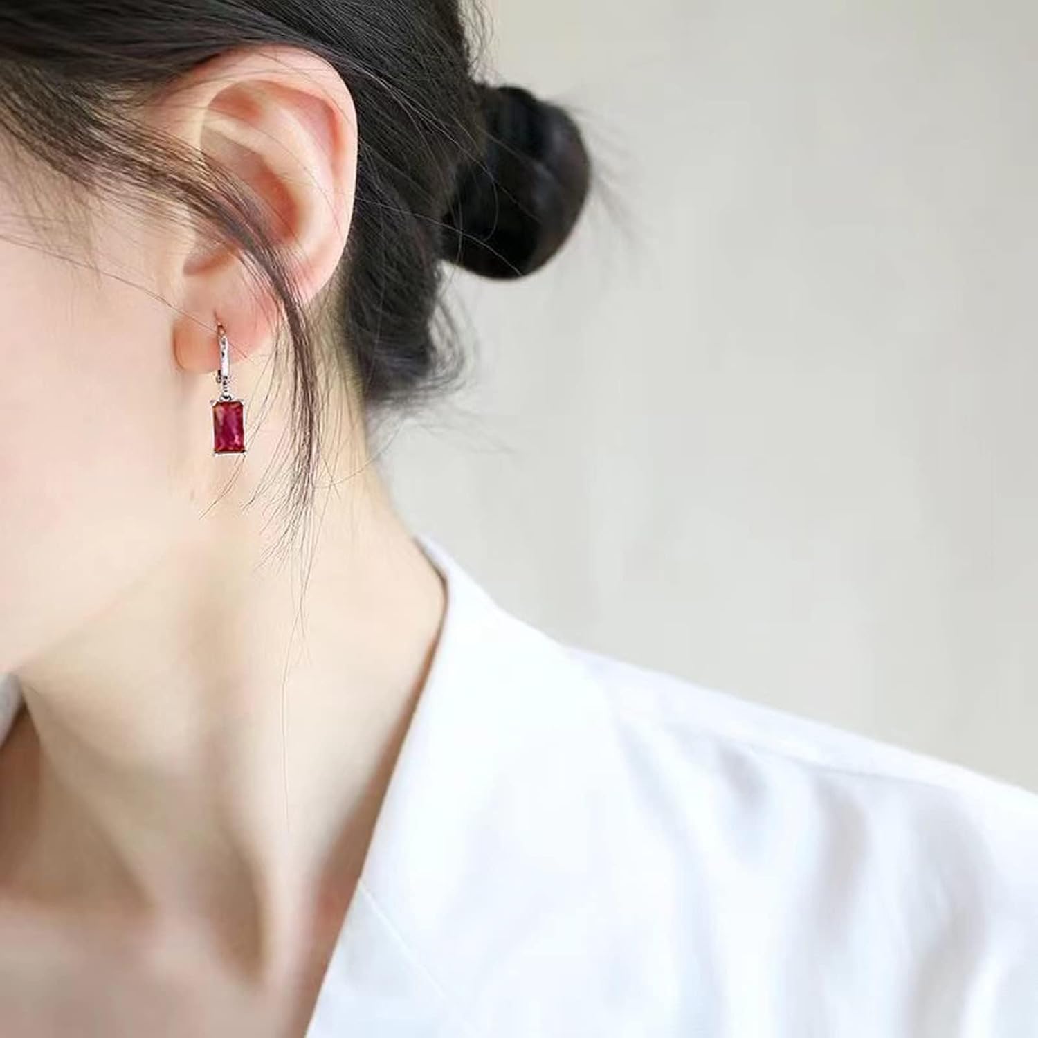 Detalle de Orecchini a cerchio con pendenti 14K, 2 paia