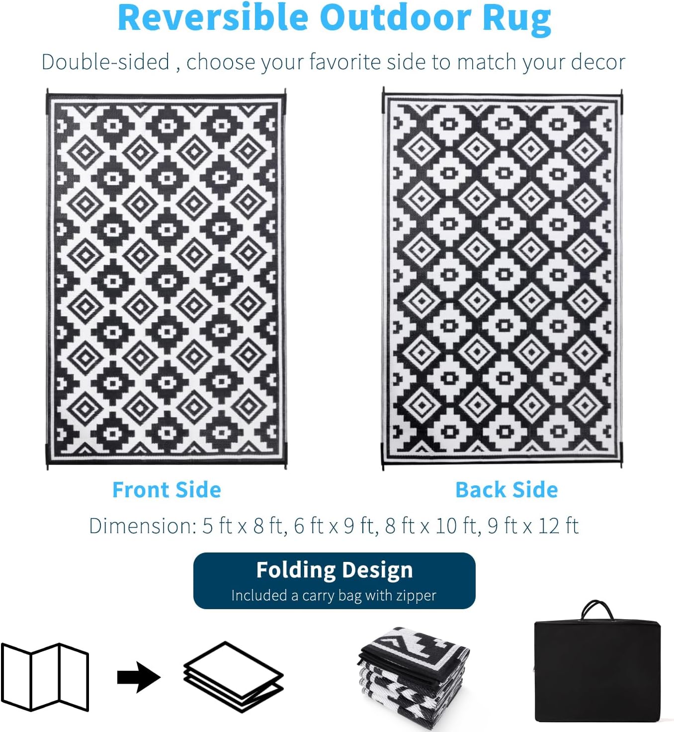 Thumbnail 6 de Shilucheng Outdoor Rug 10x12 ft