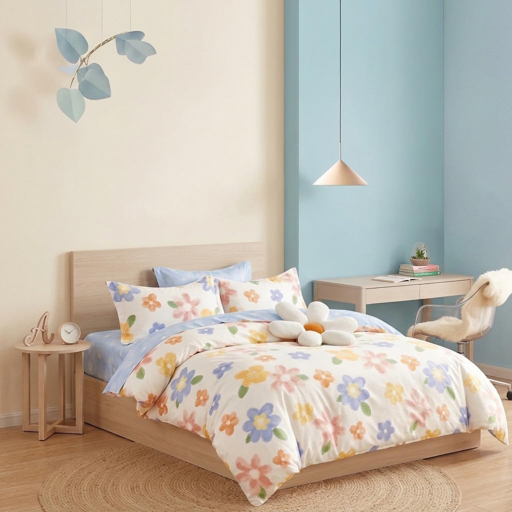 Detalle 2 de MiniSteps BC00X Twin Duvet Cover Set, 100% Cotton, Zipper Closure