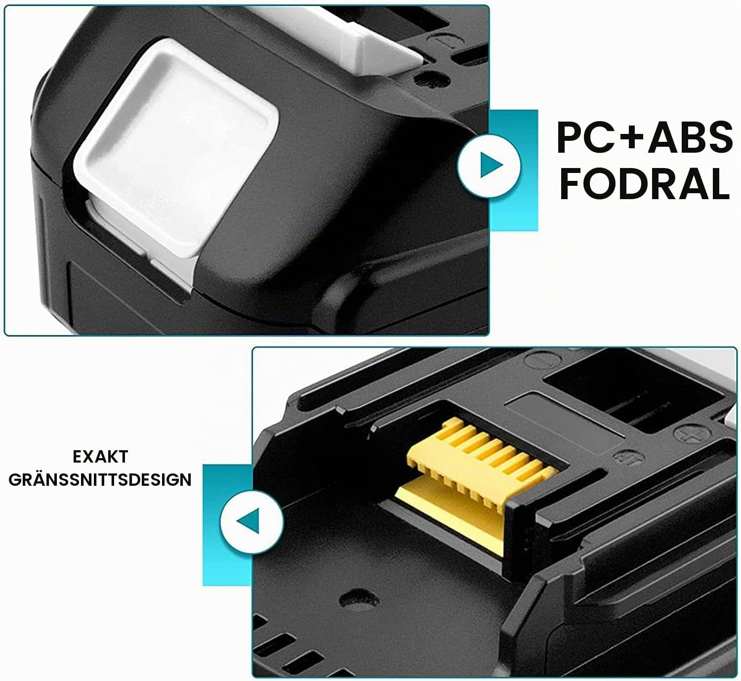 Thumbnail 2 de Bonadget 18 V ersättningsbatterier för Makita, 2 × 5 000 mAh