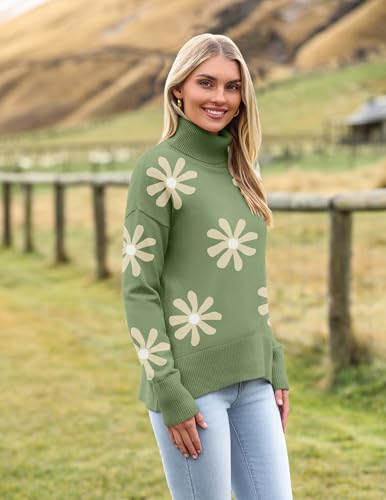 Thumbnail 2 de Pull Zeagoo col roulé femme hiver