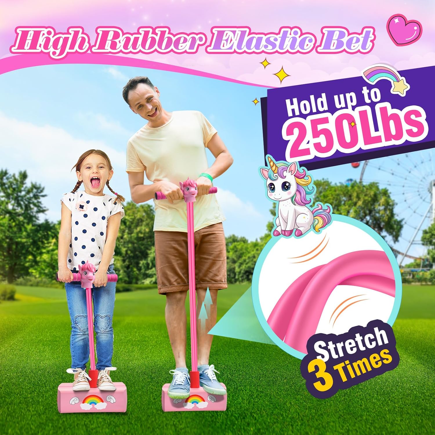 Thumbnail 3 de Toyzey foam pogo stick for girls and boys aged 3–12 with squeaky sound pad