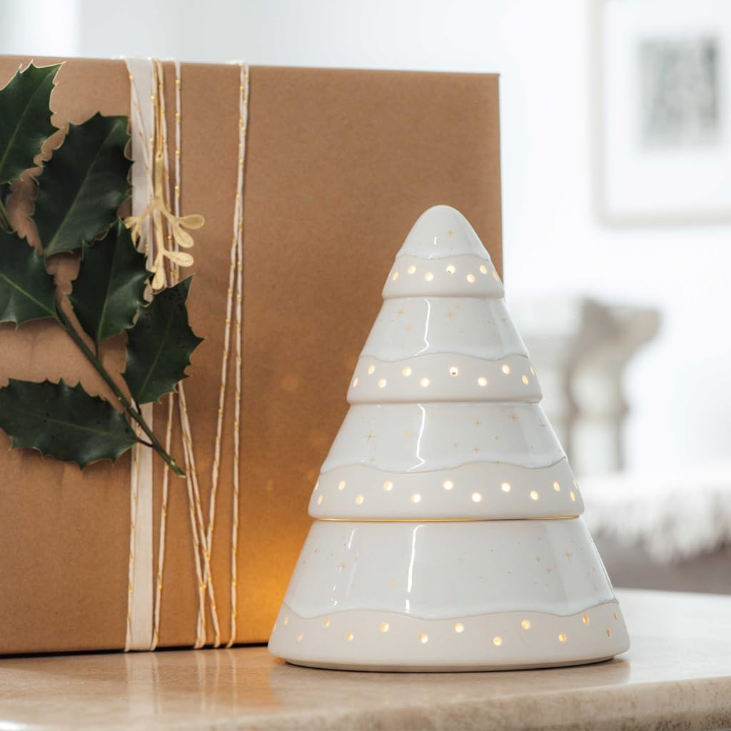 Detalle 2 de Photophore Winter Glow en porcelaine Premium de like. by Villeroy & Boch — Blanc