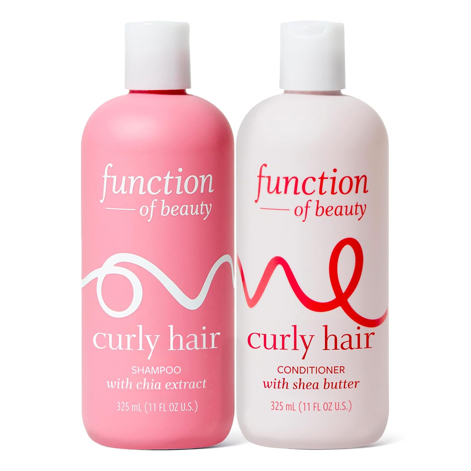 Detalle de Function of Beauty Curly Hair Shampoo & Conditioner Set, Sulfate-Free with Chia & Shea