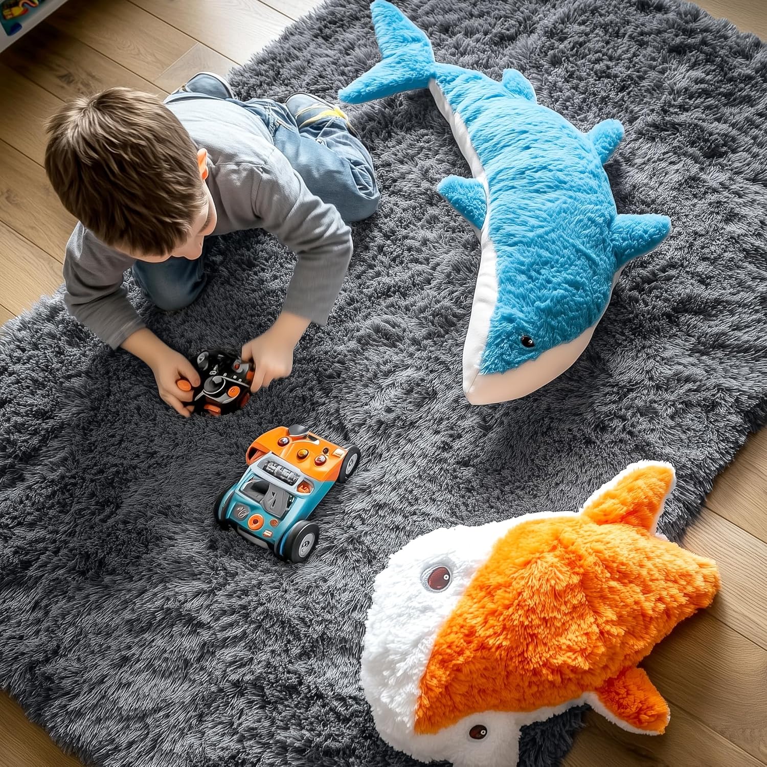 Thumbnail 5 de Homaxy Hochflor Teppich 160 x 220 cm