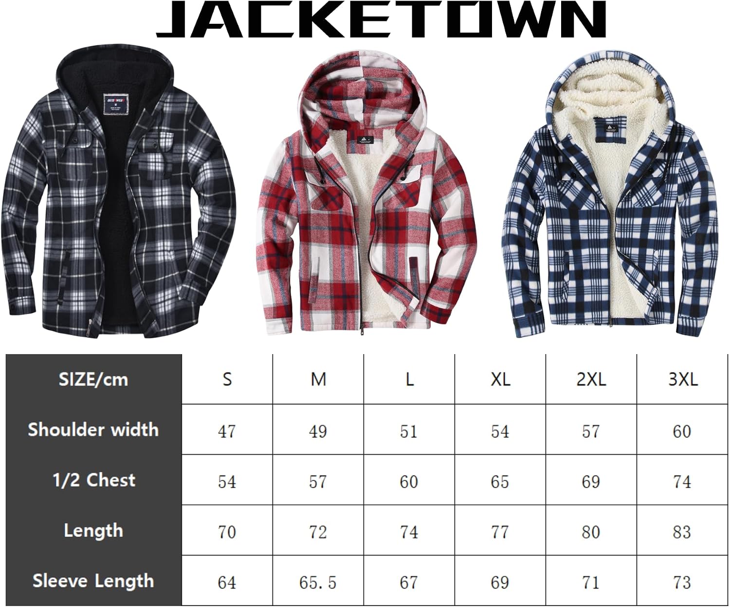 Thumbnail 6 de JACKETOWN Giacca in pile con cappuccio quadri
