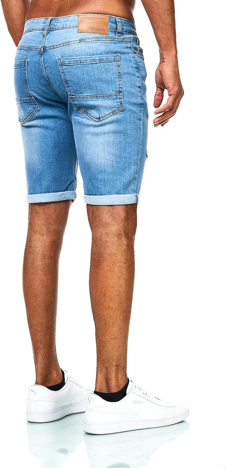 Thumbnail 2 de JEEL Herren Kurze Hosen – Slim-Fit Jeans-Shorts, 5-Pocket-Style, Stretch, Basic Washed