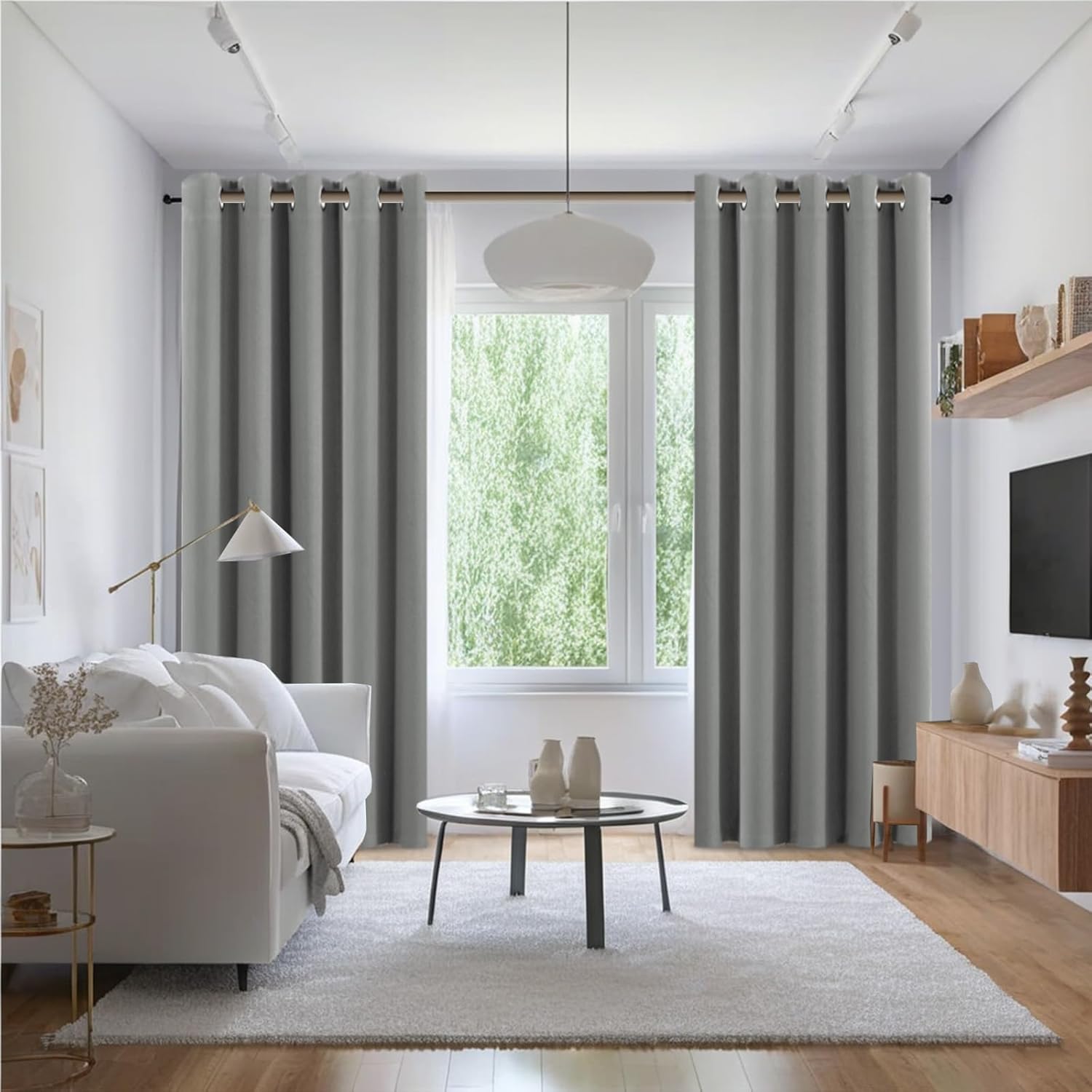 Thumbnail 4 de BellaHills Verdunklungsvorhänge Grau – 2er-Set, 175 cm x 140 cm, Wärmedämmung & Blickdicht