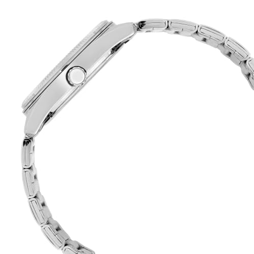 Detalle de Casio Collection, reloj analógico de cuarzo unisex con acero inoxidable y fecha