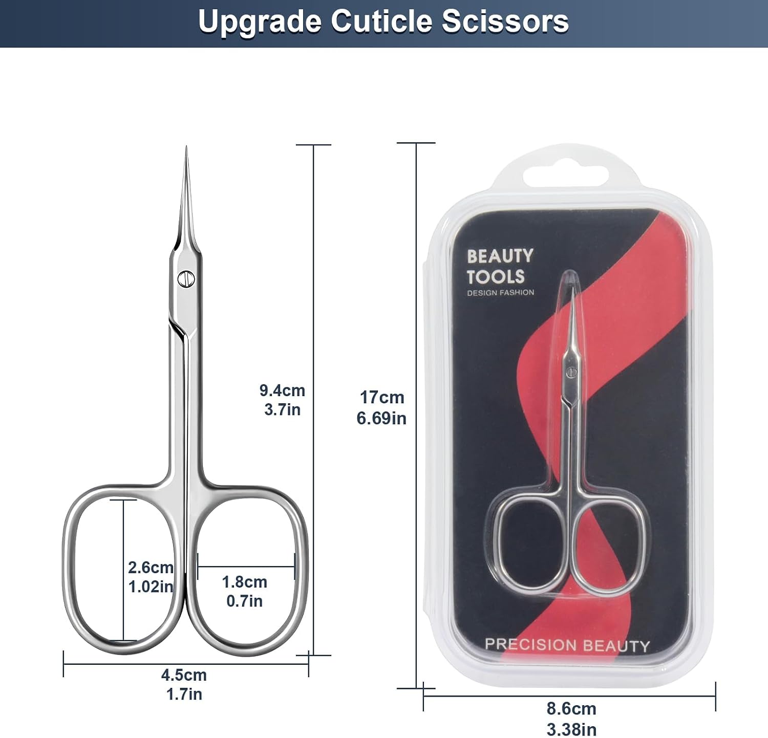Thumbnail 5 de CGBE Cuticle Scissors Extra Fine Curved Blade