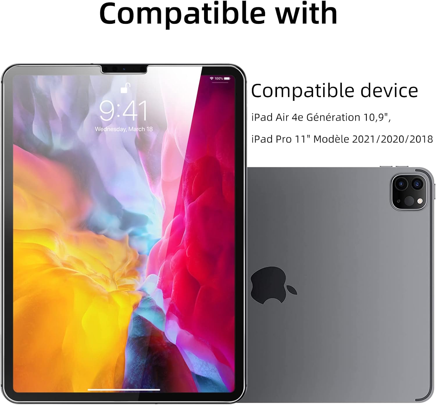 Thumbnail 6 de NEW'C Schutzglas für iPad 10,9/11 Zoll 0,33mm