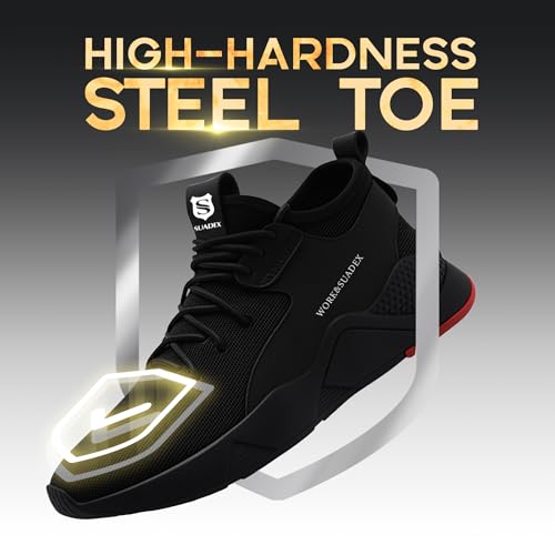 Detalle de SUADEX Steel Toe Cap Trainers: Safe, Lightweight Work Shoes for Men and Women