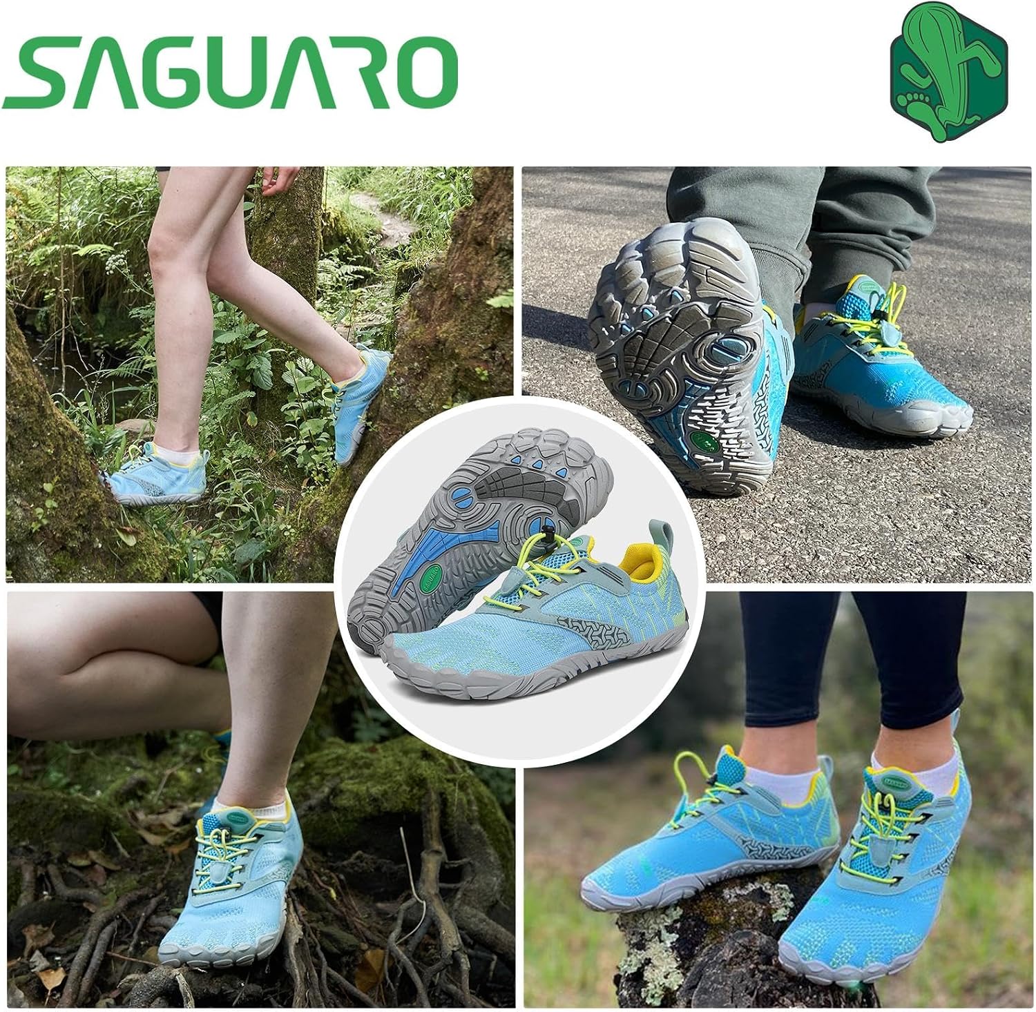 Detalle 2 de SAGUARO Barefoot zapatillas trail unisex