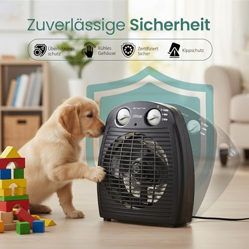 Thumbnail 5 de Emerio FH-106737.2 Note 1.5 – Kleiner portabler Heizlüfter für 25 m²