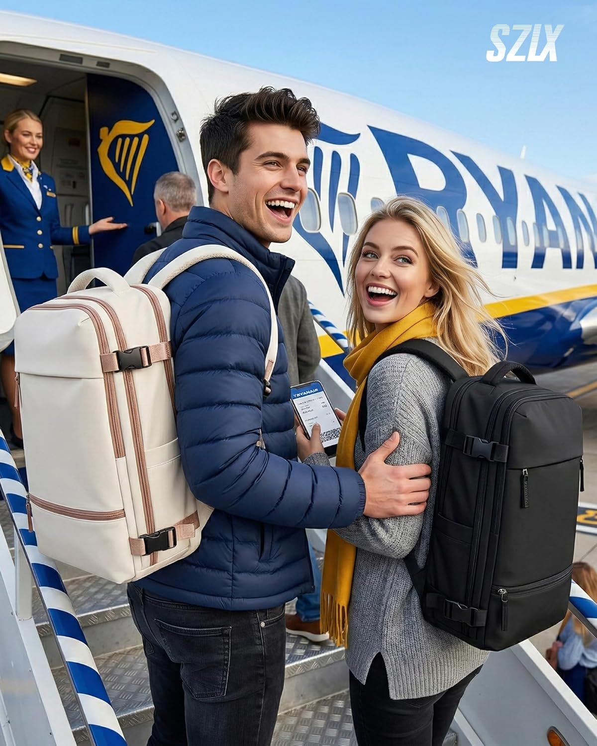 Thumbnail 1 de SZLX Mochila de vacío con bomba y sistema de compresión (40x30x20) para cabina tipo Ryanair