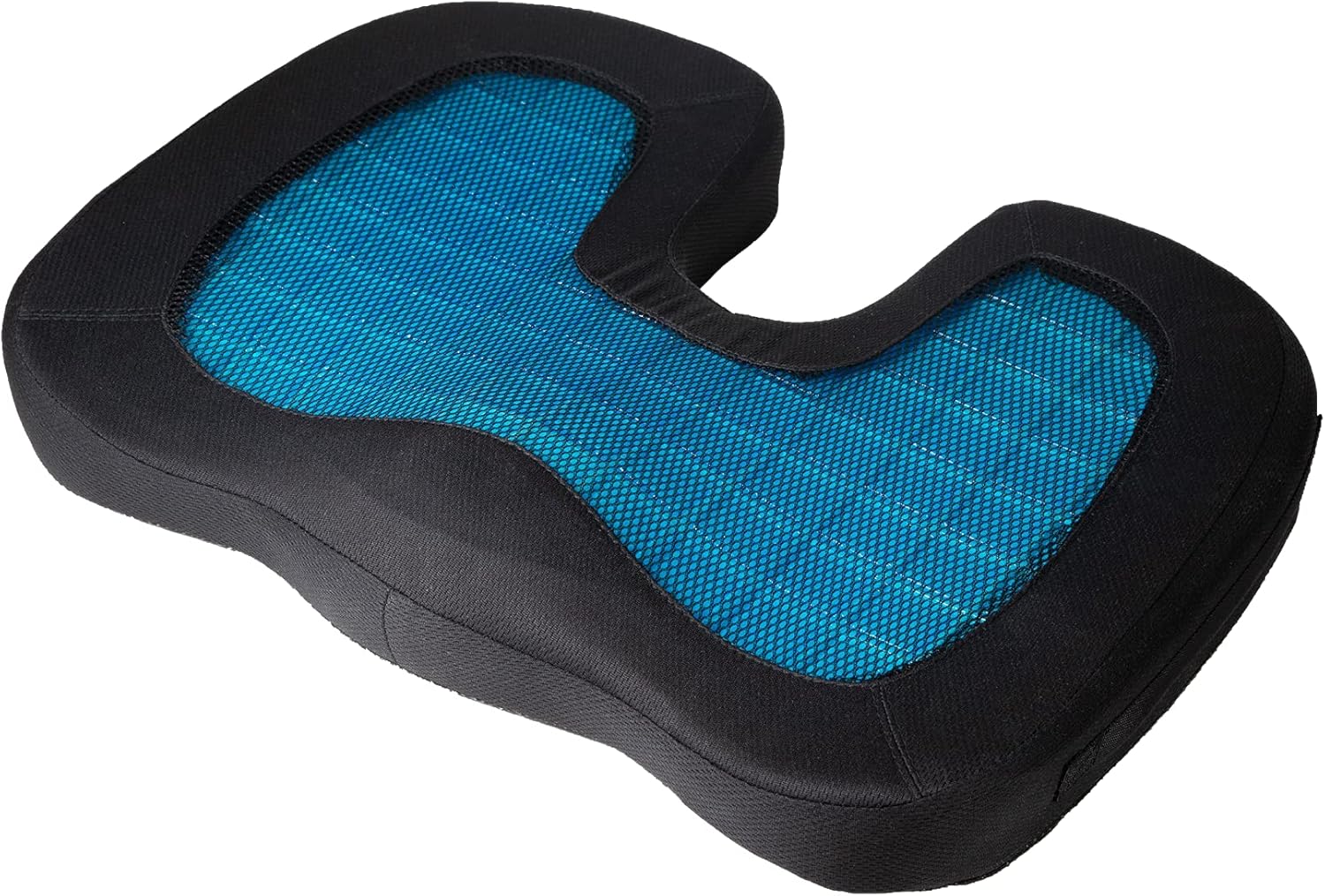 Detalle de Lifenaxx U-Shape Gel Insert Silicone Coccyx Cushion Memory Foam Seat LX-014: supporto ortopedico per sedersi al meglio