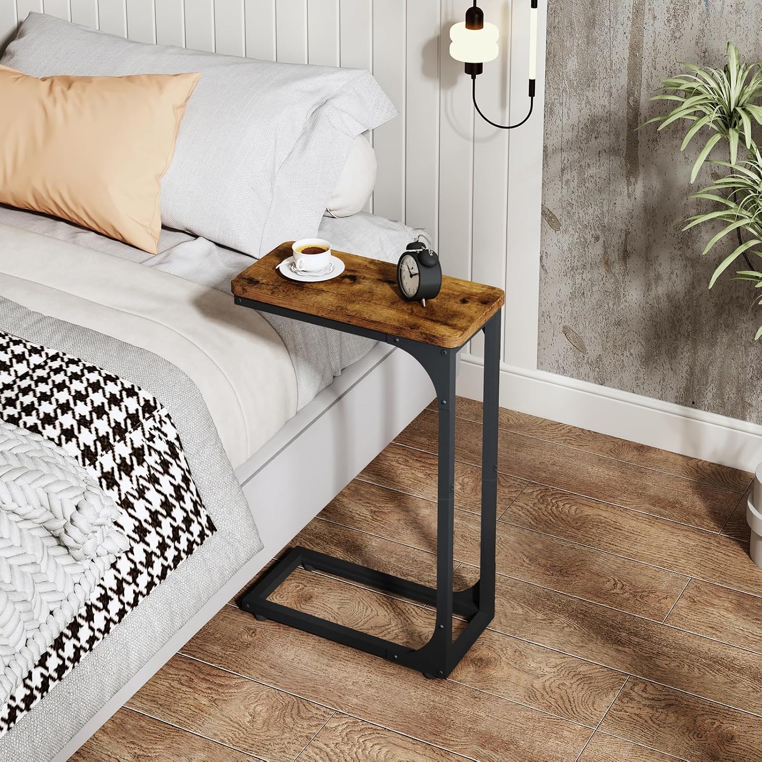 Detalle 1 de QEEIG C-Shaped Side Tables, 7.1-Inch Width