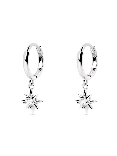 Detalle de SINGULARU Polar Star Pendientes 1 cm