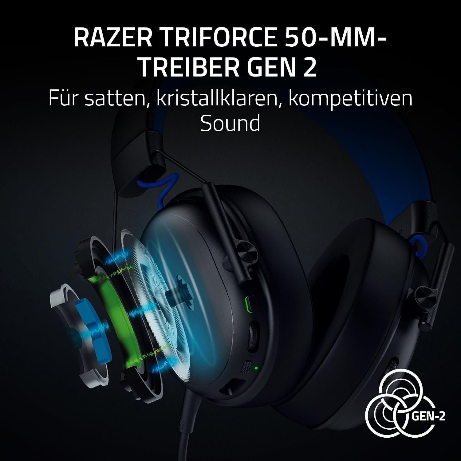 Thumbnail 2 de Razer BlackShark V3 X HyperSpeed for PlayStation – Kabelloses E-Sport Headset