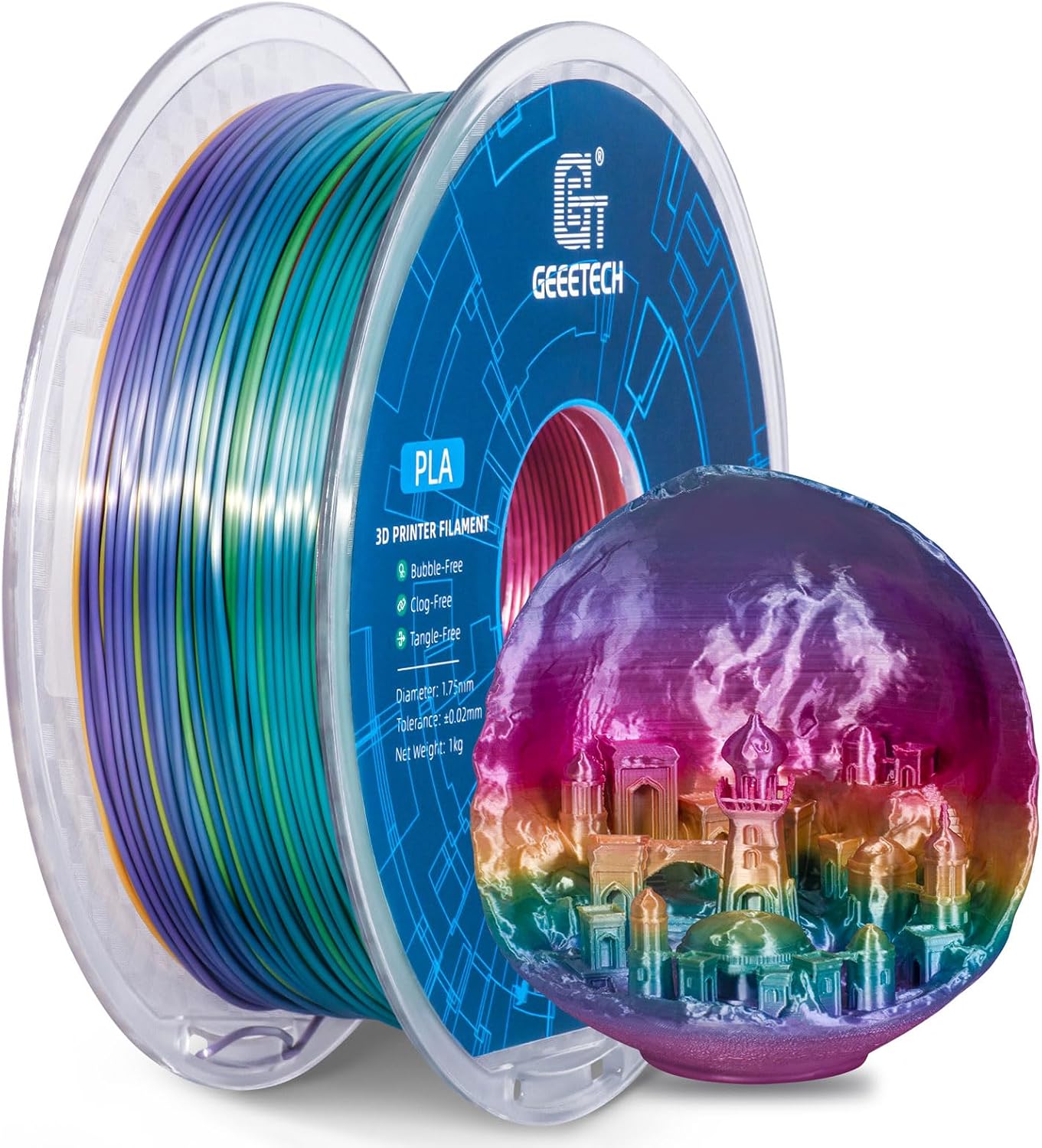 Thumbnail 6 de GEEETECH PLA Filament 1kg Silk Gold