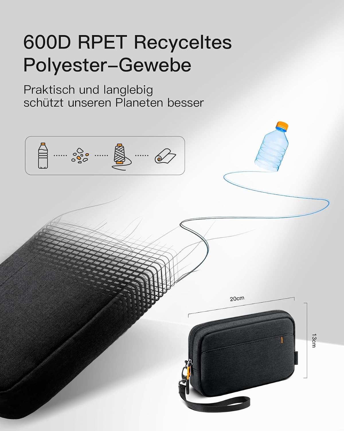 Thumbnail 1 de Inateck Kabeltasche 20×13×6 cm Organizer