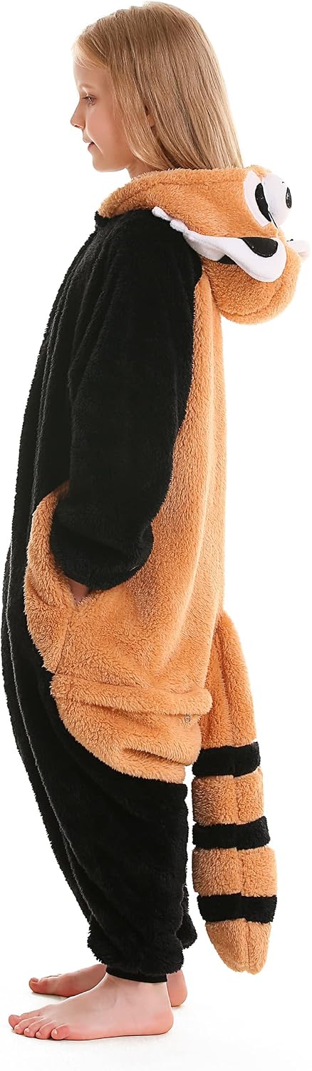 Detalle de ATOZ Kids Animal Onesie Pajamas, Flannel Costume with Hood and Tail