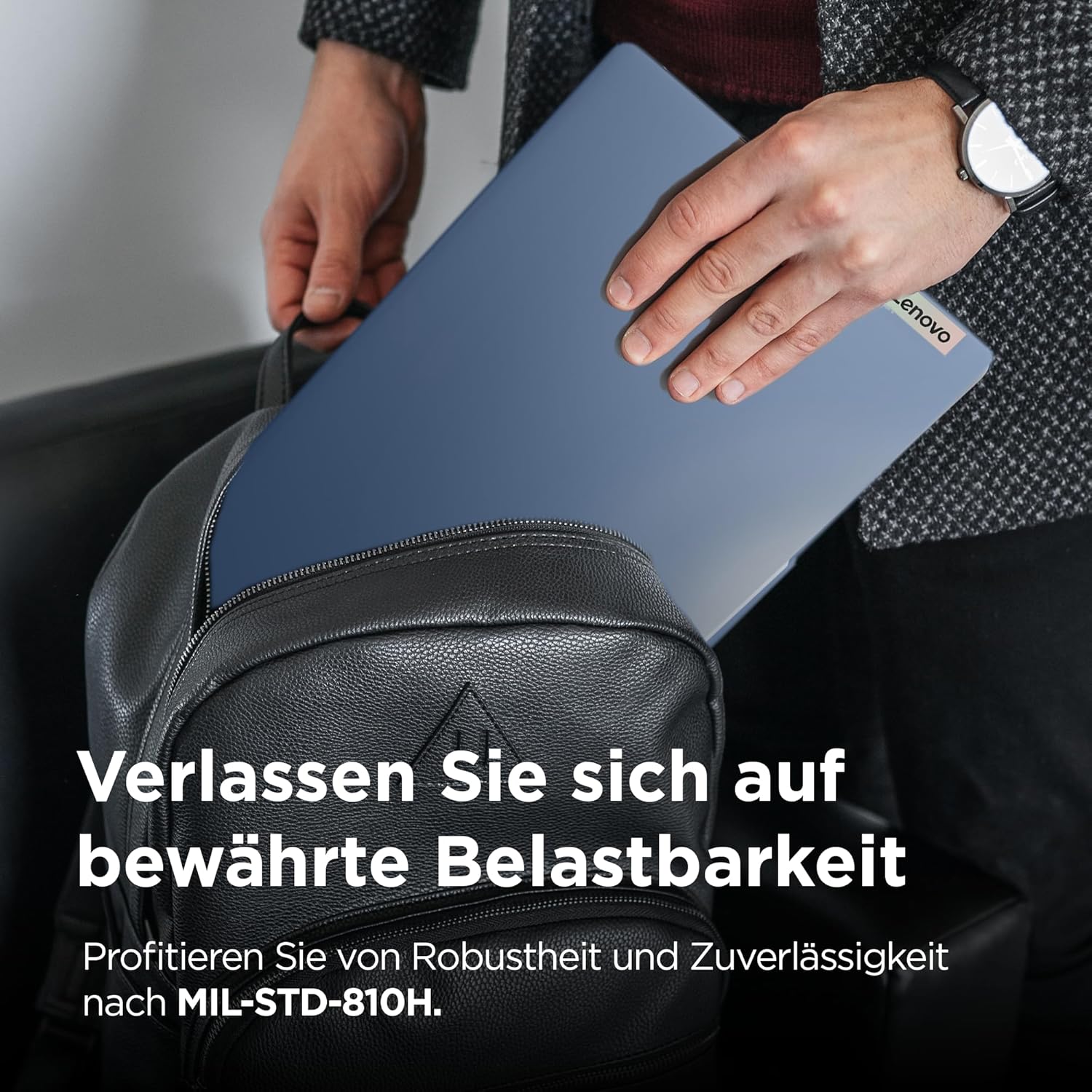 Detalle 2 de Lenovo IdeaPad Slim 3 15.6" FHD – Ryzen 3 7330U, 8 GB RAM, 512 GB SSD, Abyss Blue, Windows 11