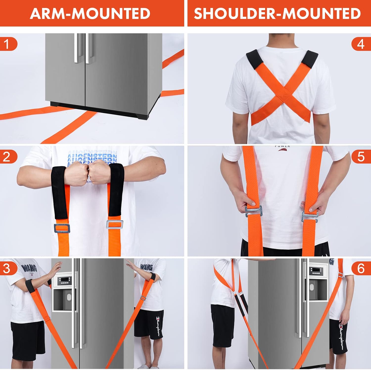 Detalle 1 de EPXXUDD PL007 Moving Straps, Padded One- or Two-Person Lifting System