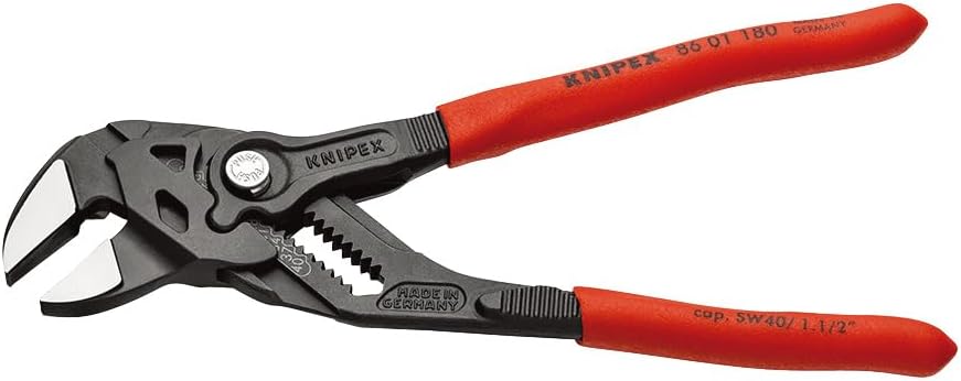 Detalle de クニペックス KNIPEX 8601-180SB プライヤーレンチ 180mm・最大開口幅40mm