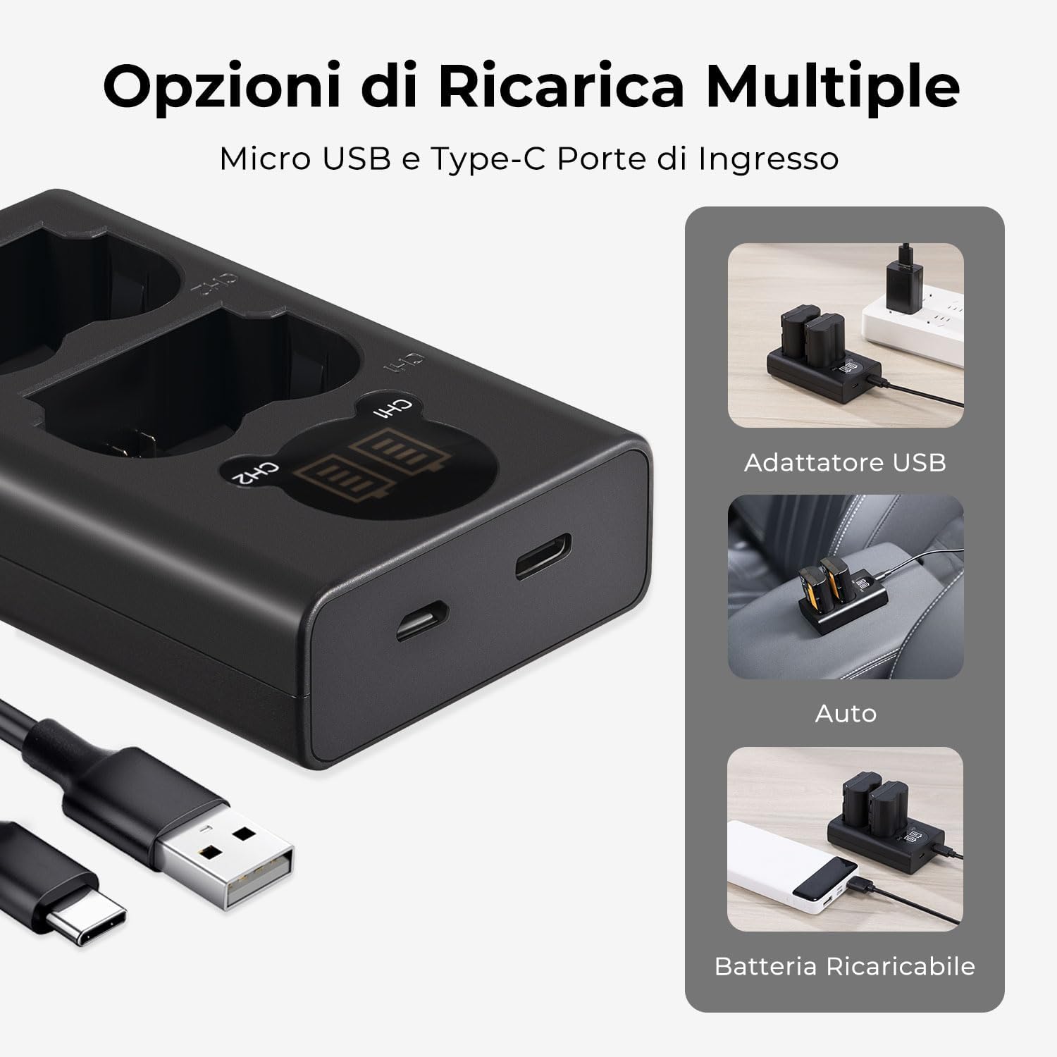 Thumbnail 2 de K&F CONCEPT NP-W235 2200 mAh Batteria per fotocamera