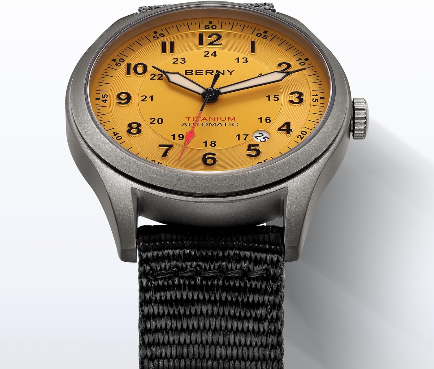 Detalle 2 de BERNY Titanium Herrenuhr Automatik 10ATM