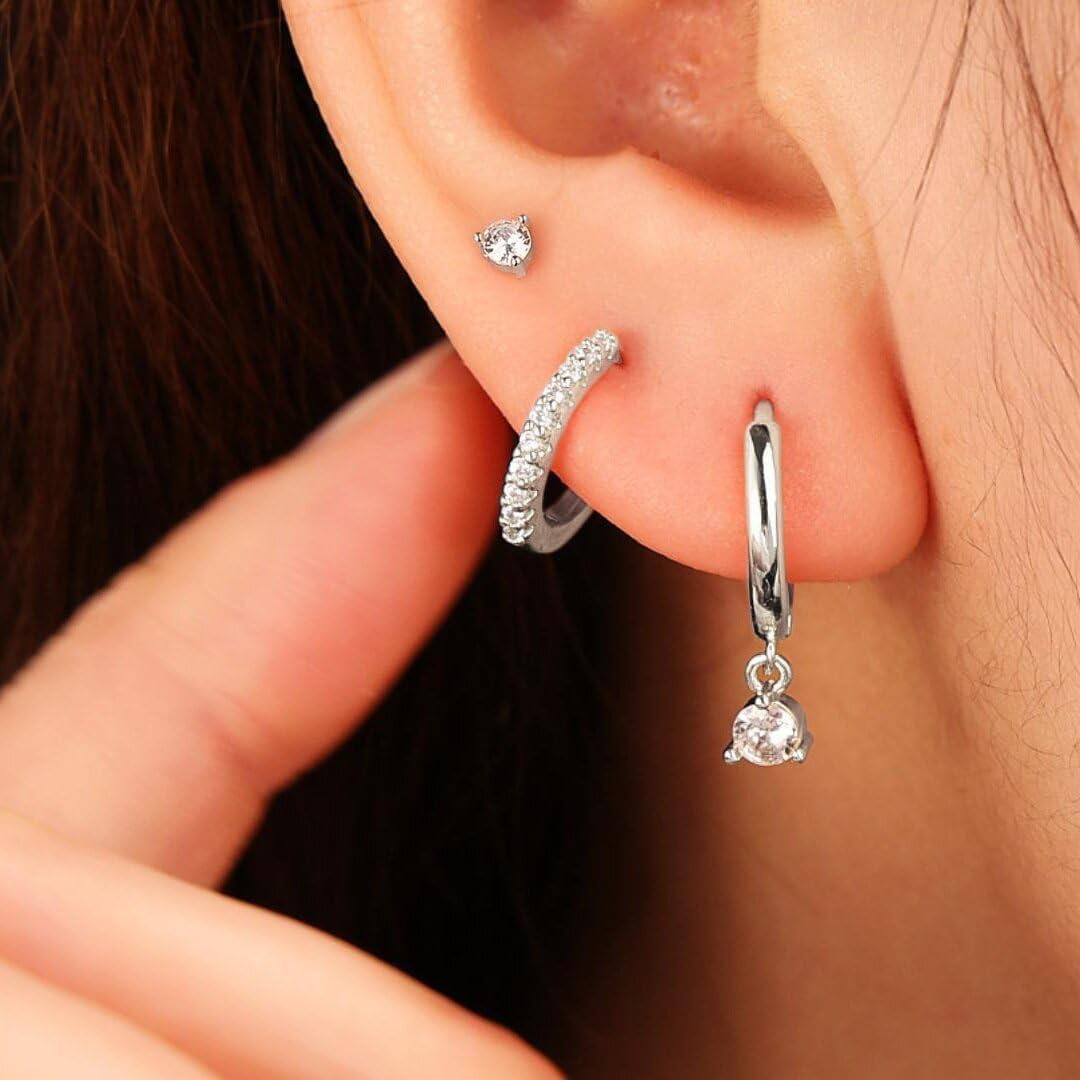 Detalle de Freekiss Hoop Earrings Set, 3 Pairs