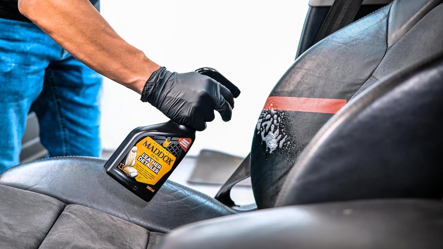 Detalle 2 de Maddox Detail Leather Detailer 500ml limpiador cuero
