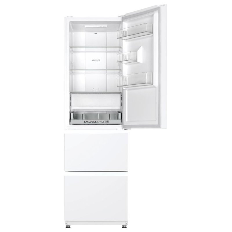 Detalle de Haier HTR3518ENMW No Frost: Frigorífico Combi 185 cm, 303 L, Blanco