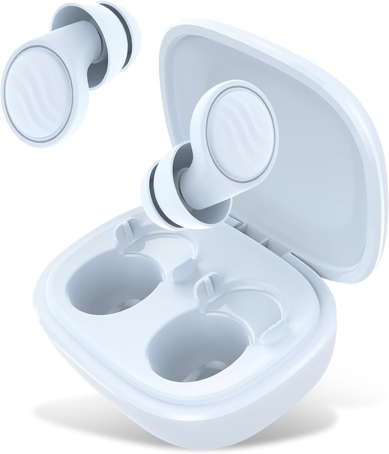 IDE11 Bouchons d’oreille anti-bruit en silicone souple 35 dB (7 paires XS/S/M/L) pour dormir, travailler et voyager