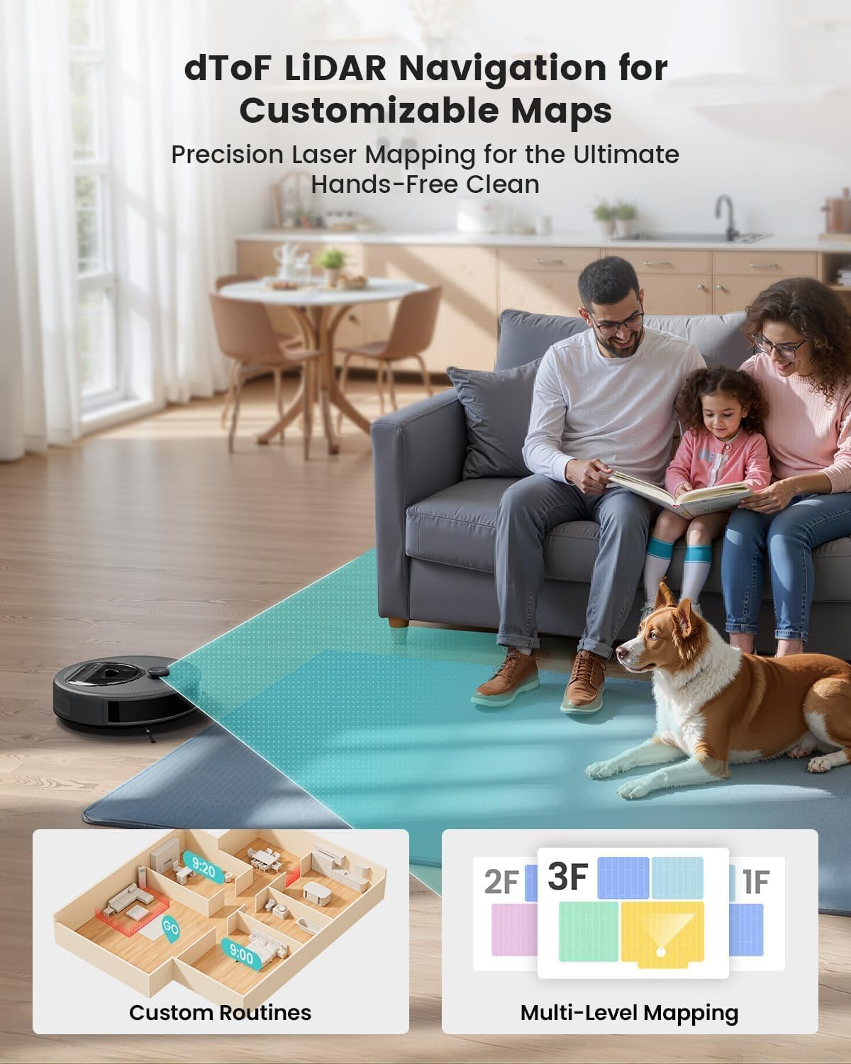 Detalle 2 de Lefant Robot Vacuum and Mop M330 Pro