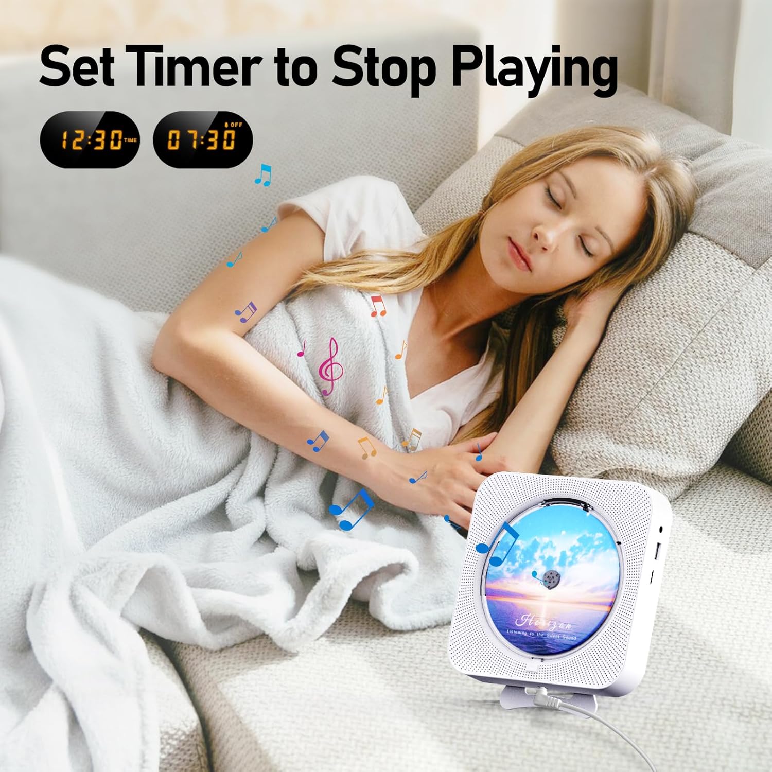 Thumbnail 6 de MICOCIOUS Bluetooth CD Player with Bluetooth 5.1