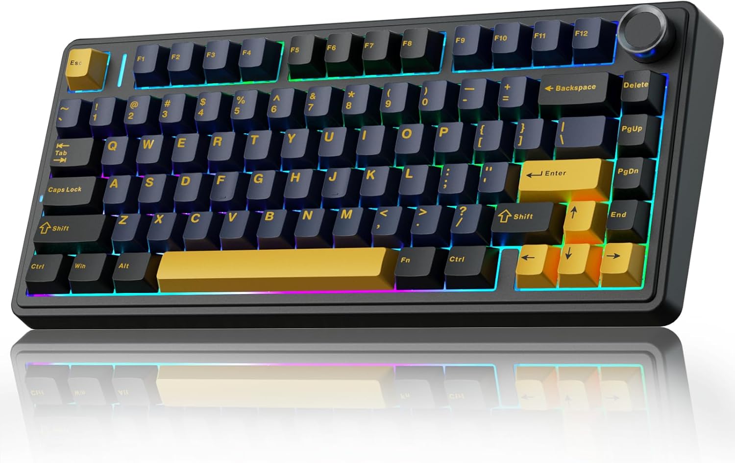 Detalle de AULA F75 4000mAh wireless keyboard ⌨